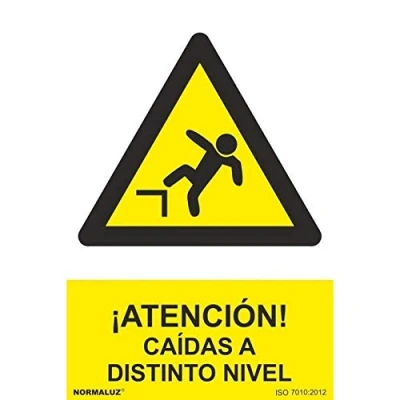 Imagen de Señal de ¡Atención! Caídas a distinto nivel con tintas UV SEKURECO