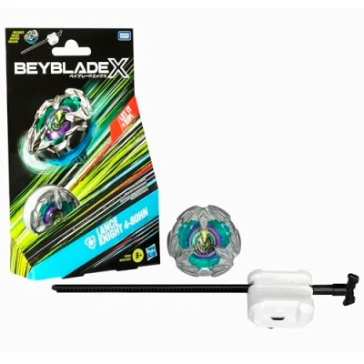 Imagen de Beyblade X, Kit Inicial Lance Knight 4 80HN con Top y Lanzador