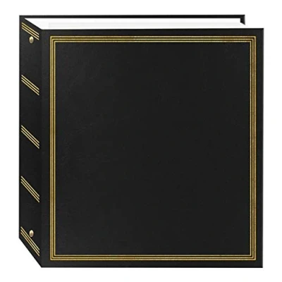 Imagen de Pioneer Photo Albums TR 100 Negro Álbum de Fotos magnético con 3 Anillas, páginas, Color, Medium