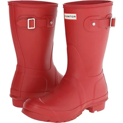 Imagen de Hunter Original Short Botas para mujeres, color rojo (military red), talla 37 EU (4 UK)