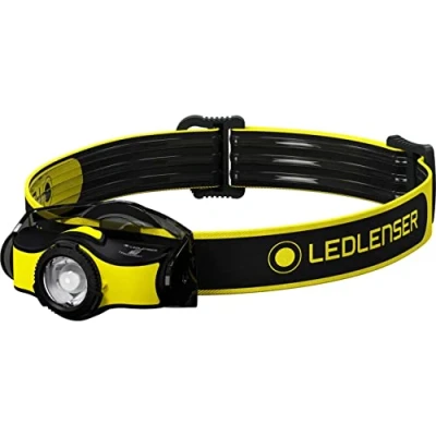 Imagen de Ledlenser linterna frontal LED profesional iH5, incl. fijación para el casco, enfocable, 200 lúmenes, clip metálico, batería, trabajo, operario, Headlamp, la cabeza