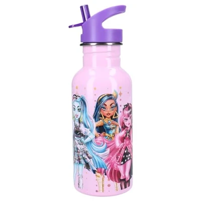 Imagen de Vadobag MONSTER HIGH Let&#039;s Eat! Botella 500 ml de metal para bebidas Oficial MATTEL, 036 4941