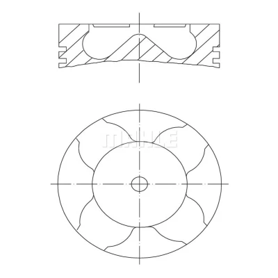Imagen de Pistón MAHLE 213 PI 00102 000
