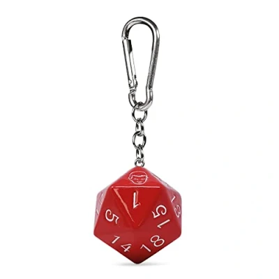Imagen de Pyramid Sm Entertainment Korea N/A Stranger Things (D20) Polyresin Llavero Ufficiale, Red, Approx 50mm x 30mm 8mm,