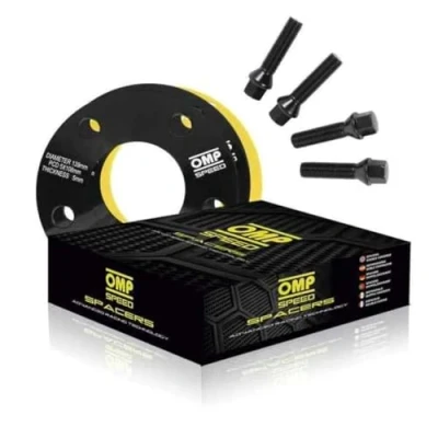 Imagen de OMP Speed Juego de Separadores Doble Centraje Ancho: 20mm PCD: 5X112 CB.H: 57.1 CB.W: OD: 139 Tornillo M14X1.5 Conico+14X1.5 Esferico Color Negro