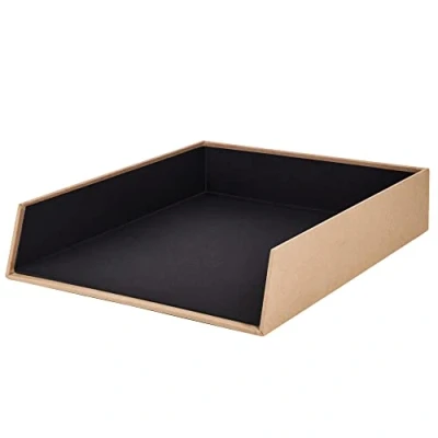 Imagen de Rössler Papier 1335452620 S.O.H.O. Cesta archivadora para DIN A4, apilable, Kraft, 1 unidad
