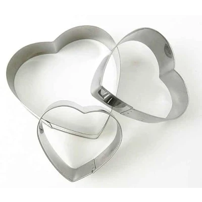 Imagen de GOOD STUFF Juego de 12 moldes para galletas en 4 formas diferentes: corazón, estrella, círculo y flor perfectos postres decoraciones creativas