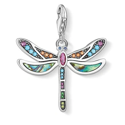 Imagen de Thomas Sabo charm Club Colgante para mujer en forma de libélula, plata ley 925, 1757 964 7