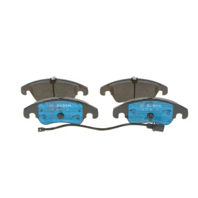 Imagen de BOSCH 0 986 494 456 Juego de pastillas freno Low Metallic con contacto avisador desgaste Chapa antichirridos, instrucciones montaje