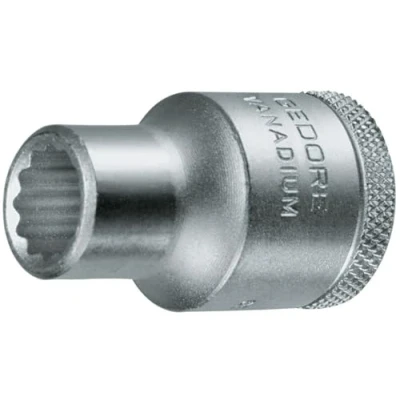 Imagen de GEDORE vaso, Llave de Accionamiento 1/2&#039;&#039; 12,5 mm, doce cantos, 26 mm ancho, Herramienta, D 19 26, Acero cromado
