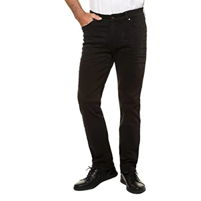 Imagen de JP 1880 Vaqueros, FLEXNAMIC®, Tela Vaquera, Corte Recto, hasta la Talla 70/35 Negro 110 722849100