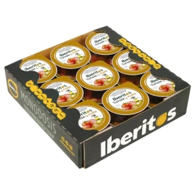 Imagen de Iberitos Monodosis de Tomate Natural con Aceite Virgen Extra 18 Unidades x 22 Gramos