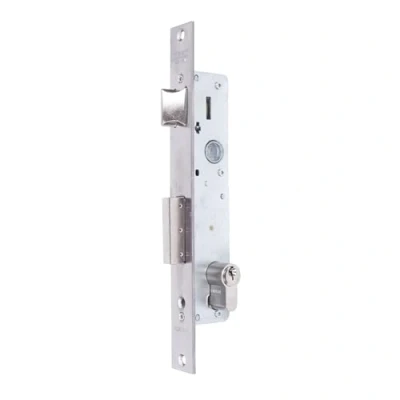 Imagen de Tesa Assa Abloy 221038AI Cerradura Monopunto De Palanca Deslizante Para Perfiles Metálicos Inoxidable Entrada 30 mm 2210