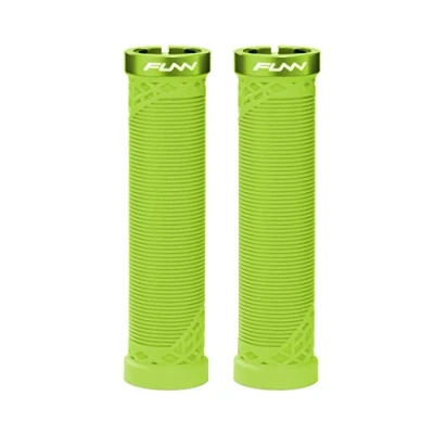 Imagen de Funn Hilt Puños de Manillar para Bicicleta Montaña con Abrazadera Bloqueo Único, Ligeros y Ergonómicos Diámetro Interior 22 mm (Verde)