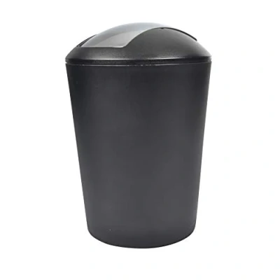 Imagen de Douceur d&#039;Intérieur Poubelle FLIC FLAC 5.6L Coloris Uni, Negro, 19.7 cm