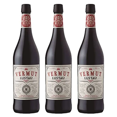Imagen de Vermut Rojo Lustau de 75 cl Elaborado en Jerez Bodegas Grupo Caballero (Pack 3 botellas)