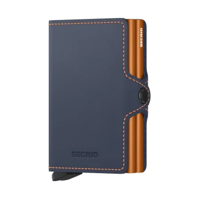 Imagen de Secrid Twinwallet Matte Night Blue &amp; Orange Grabado gratuito