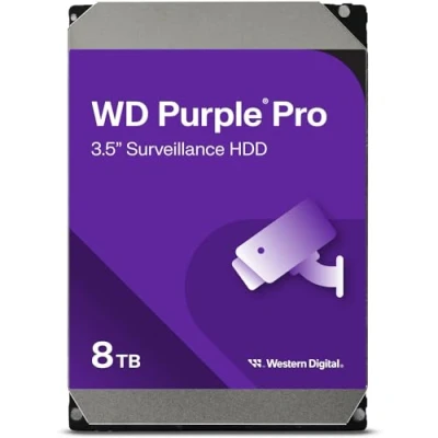 Imagen de WD Purple Pro 8TB para video inteligente Disco duro interno 3.5&quot;, AllFrame Technology, 7200 RPM, 550TB/yr, 256MB Cache, Garantía 5 años