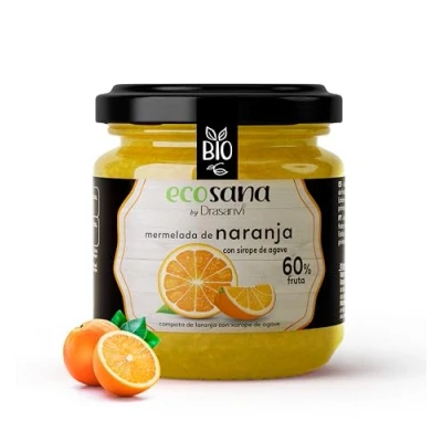 Imagen de Drasanvi ECOSANA MERMELADA DE NARANJA CON SIROPE AGAVE CERTIFICADO BIO by 60% FRUTA VEGANO SIN GLUTEN 260g