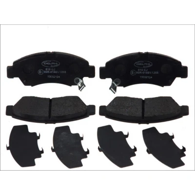 Imagen de DELPHI LP810 Juego de pastillas freno con avisador acústico desgaste Chapa antichirridos accesorios HONDA: CIVIC 6 Hatchback