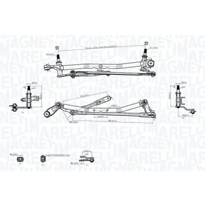Imagen de Varillaje de limpiaparabrisa MAGNETI MARELLI 085570736010