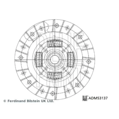 Imagen de BLUE PRINT ADM53137 Disco de Embrague 215 22