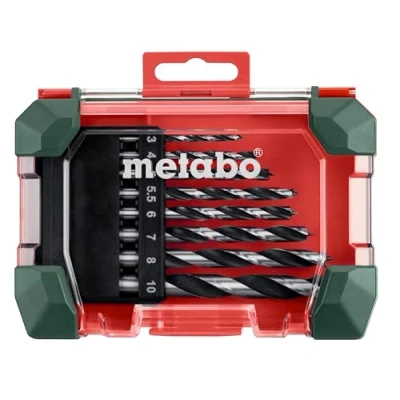 Imagen de METABO 626705000 Juego de brocas en espiral para metal 8 SP