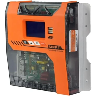 Imagen de Y&amp;H MPPT Cargador solar (20 A, controlador de 12 V, 24 36 48 regulador panel solar, entrada máxima PV, 150 VDC, trabajo con AGM, gel, flotante y litio)