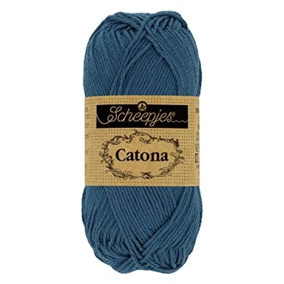 Imagen de Scheepjes Catona Hilo, Algodón, 164 Light Navy, Talla Única