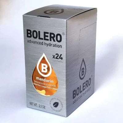 Imagen de Bolero Drink 24 bolsitas de 3 g fruta preparada en polvo soluble para bebida fresca agua, 72 gramos endulzado con stevia (Mandarin)