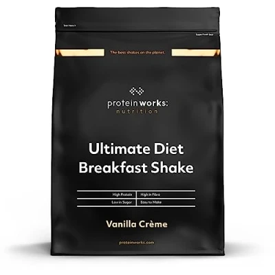 Imagen de THE PROTEIN WORKS Batido de Desayuno dietético Crema Vainilla para llevar Alto en proteínas y bajo azúcar 2kg