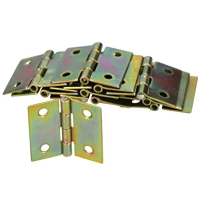 Imagen de KOTARBAU® 25 x Bisagras de acero inoxidable para muebles, 30x30 mm, Bisagra libro, Conectores, plegable doble hoja, multiuso cajas madera, Galvanizada, UNIDADES