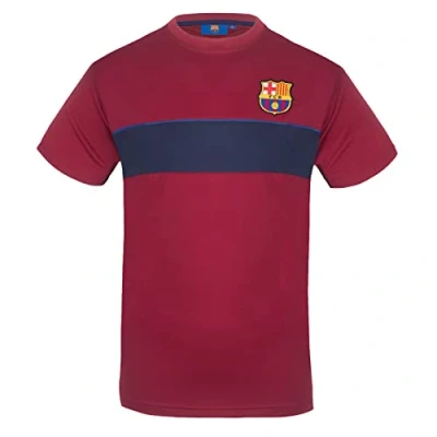 Imagen de FC Barcelona Camiseta para hombre de fútbol oficial, poliester, entrenar Medium