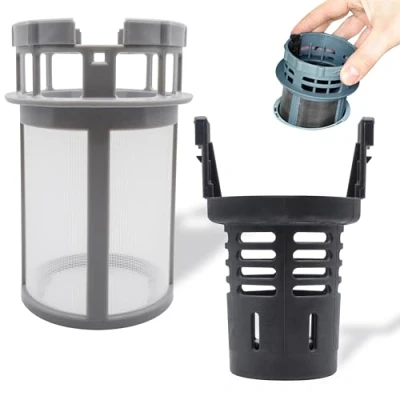 Imagen de GIANTO Kit de filtro para lavavajillas interno + externo compatible con Indesit Ariston Hotpoint Whirlpool Scholtes (C00256572 C00256571) desagüe lavavajillas, repuesto reforzado