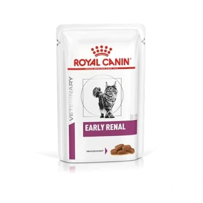 Imagen de Royal Canin Veterinary Early renal 12 x 85 g Alimento Completo para Gatos Apoyo temprano de la función con Contenido moderado fósforo EPA y DHA