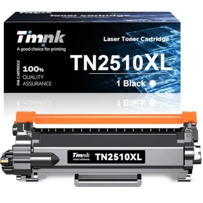 Imagen de Timink TN 2510XL Toner de Alta Capacidad Compatible para Brother TN2510XL HL L2400DW L2445DW MFC L2800DW L2860DW DCP L2620DW L2660DW Impresora Laser(1 Negro,3000 Paginas por Toner)