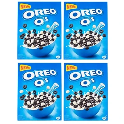 Imagen de cereal Oreo O&#039;s con sabor a cacao y vainilla enriquecido vitaminas hierro, 350 g de como desayuno o aperitivo entre