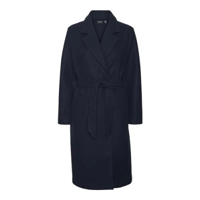 Imagen de VERO MODA Vmfortuneaya Ss23 Noos Abrigo Largo Chaqueta, Azul Marino. Detalles: sólido, L para Mujer