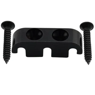 Imagen de Musiclily Pro 25mm Latón Guia Cuerda Bajo String Guide Retainer para Eléctrico 5 Cuerdas, Negro