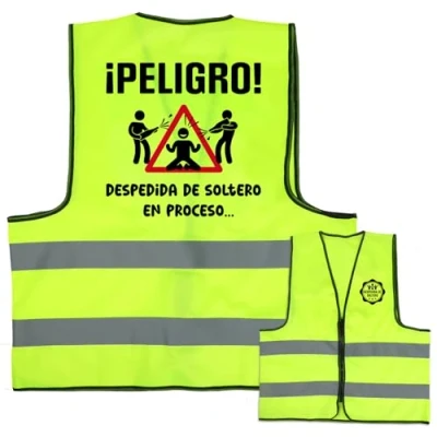Imagen de BETESSIN Disfraz Despedida de Soltero en Español, Chaleco Hombre para Fiesta Soltero, Regalo Original Divertido Amigo