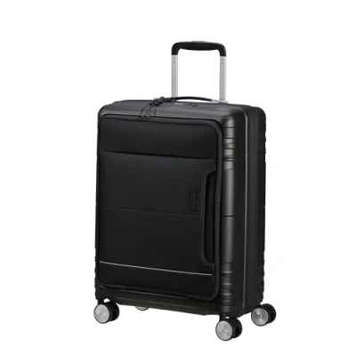 Imagen de American Tourister Hello Cabin Spinner S Equipaje de Mano Extensible, Negro (Onyx Black), Handgepäck 55 cm,