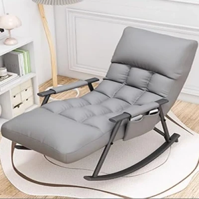 Imagen de Mecedora,sillon Relax,butacas De Salon,sillones Para El Salón,mecedora Lactancia,butaca,sillon Lectura,sillon Lactancia,sillón Relax,chaise Longue,sillones Relax Capacidad Carga 200 Kg ( Color : Gr