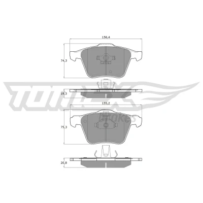 Imagen de Juego de pastillas TOMEX Brakes TX 14 06