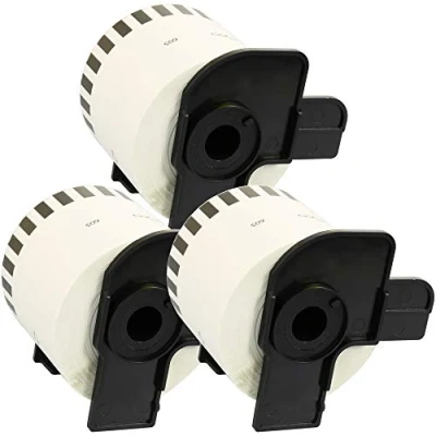 Imagen de Cartridges Kingdom DK44605 DK 44605 (62mm x 30.48m) Etiquetas continuas Removibles compatibles para Brother P Touch Impresoras 3 Pack