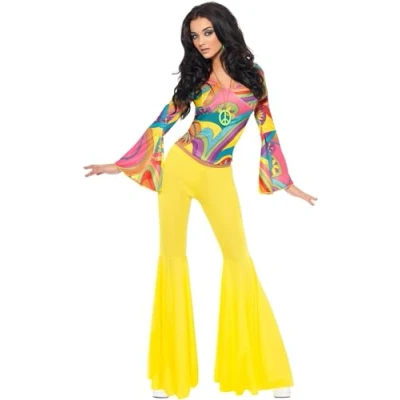 Imagen de Smiffys Disfraz de chica guay los 70, con top y pantalones campana