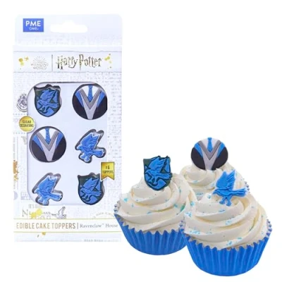 Imagen de PME Harry Potter Set de 6 Toppers Comestibles para Cupcakes, Ravenclaw