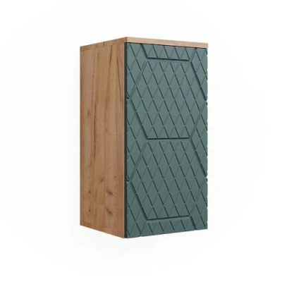 Imagen de Vicco Armario de baño Irma, Roble Dorado/Verde, 30 x 59 cm 2 Compartimentos,