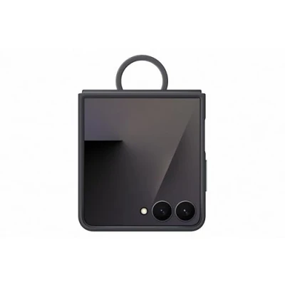 Imagen de Funda Samsung, Para Samsung Galaxy Z Flip7, De Silicona con anillo, Negro