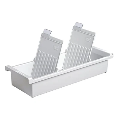 Imagen de HAN 956 0 1 11 Cajón para tarjetas, fabricado en poliestireno, capacidad 1300 tarjetas aprox., A6 vertical, 128 x 65 347 mm, color gris