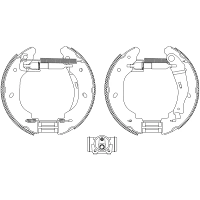Imagen de TEXTAR Shoe Kit Pro 84059100 frenos, disco de tambor con cilindro freno rueda, accionador FORD: Transit Mk5 Furgón